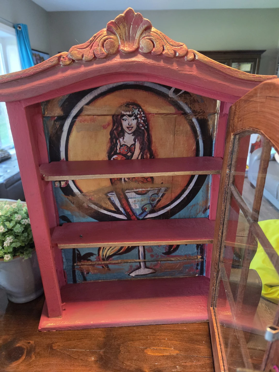 Vintage Mermaid Art Display Shelf - photo 2