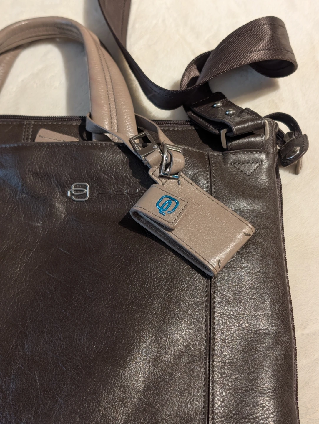 Piquadro Leather Briefcase/Messenger Bag NWOT - photo 2