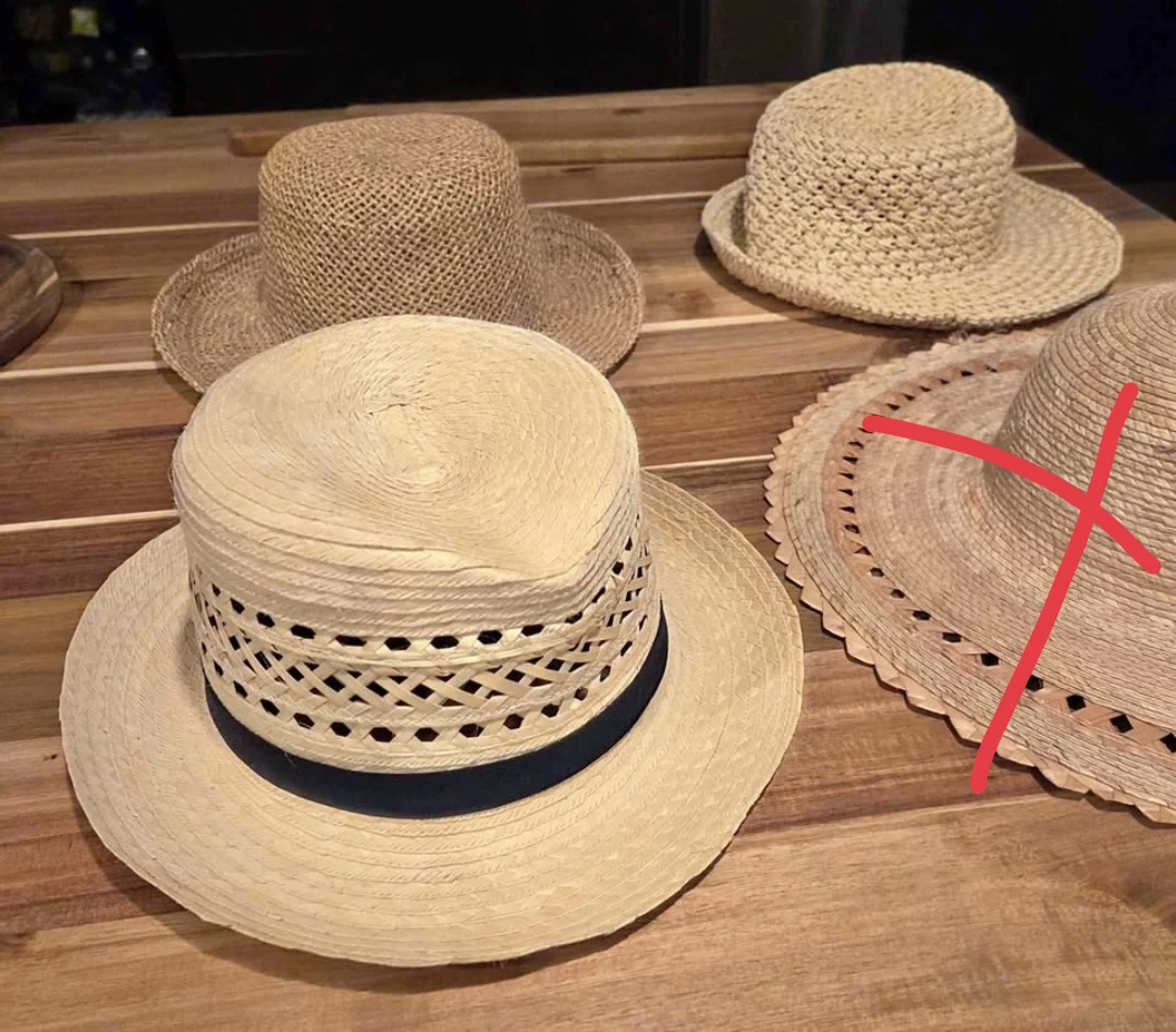 3 pcs straw hats