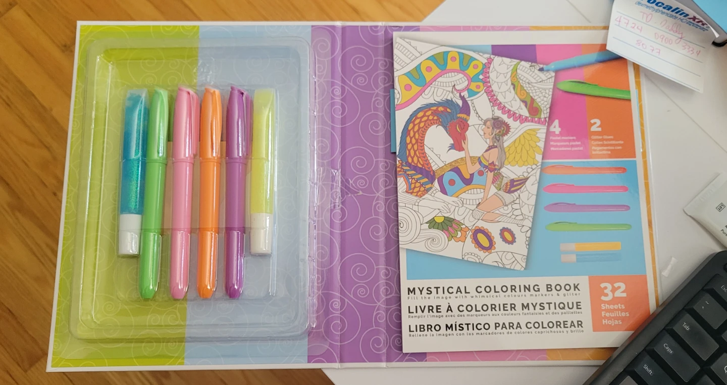 Mystical Coloring Book with Glitter Markers & Glues - photo 2
