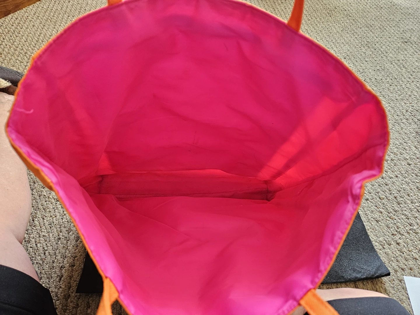 Clinique Orange and Pink Tote Bag - photo 3