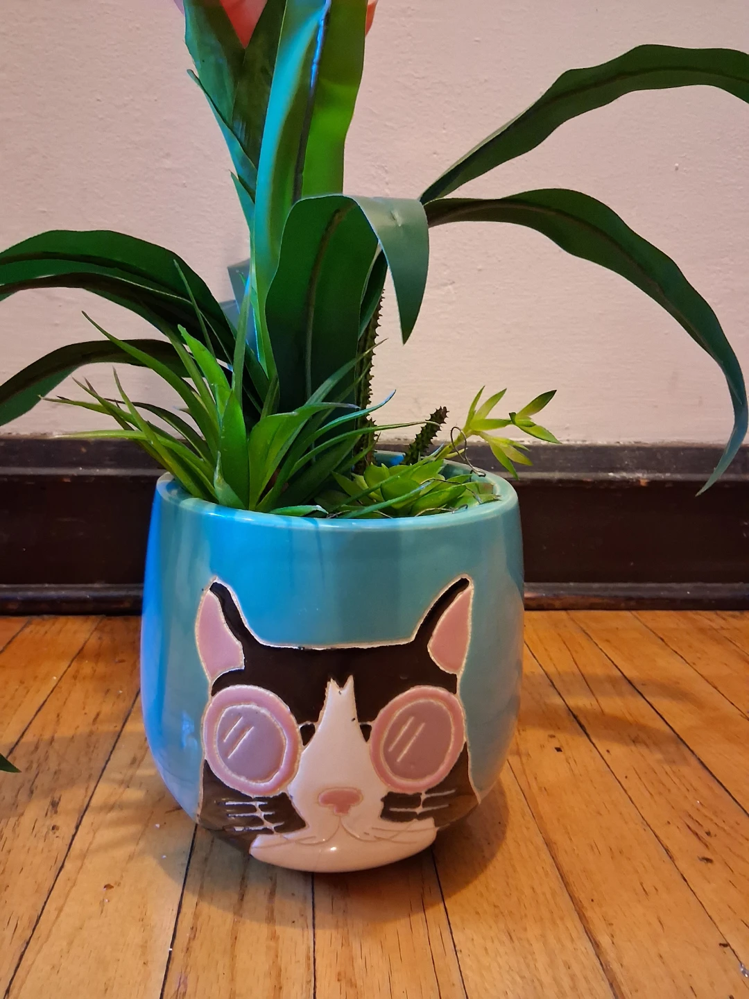 Cute Cat Ceramic Planter Pot - photo 2
