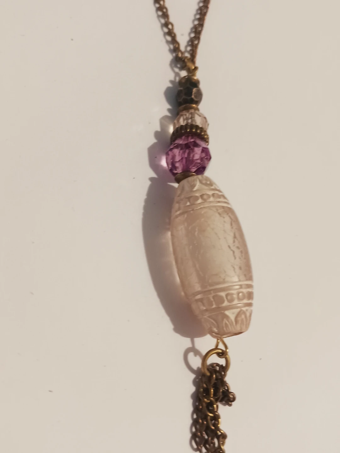 Unique Pendant Necklace with Brass Chain - photo 3