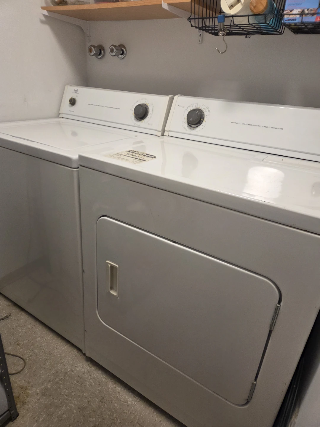 White Whirlpool Washer and Dryer
