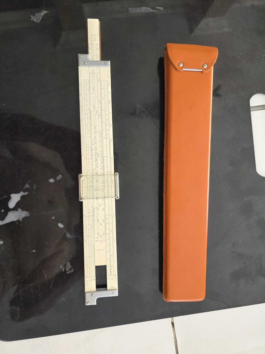 K&E Slide Rule with Case excellent condition - photo 2