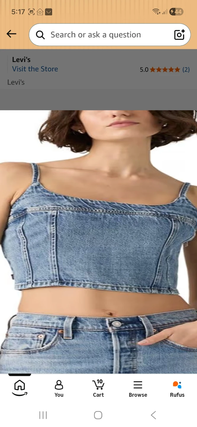 New Sleeveless A flattering denim