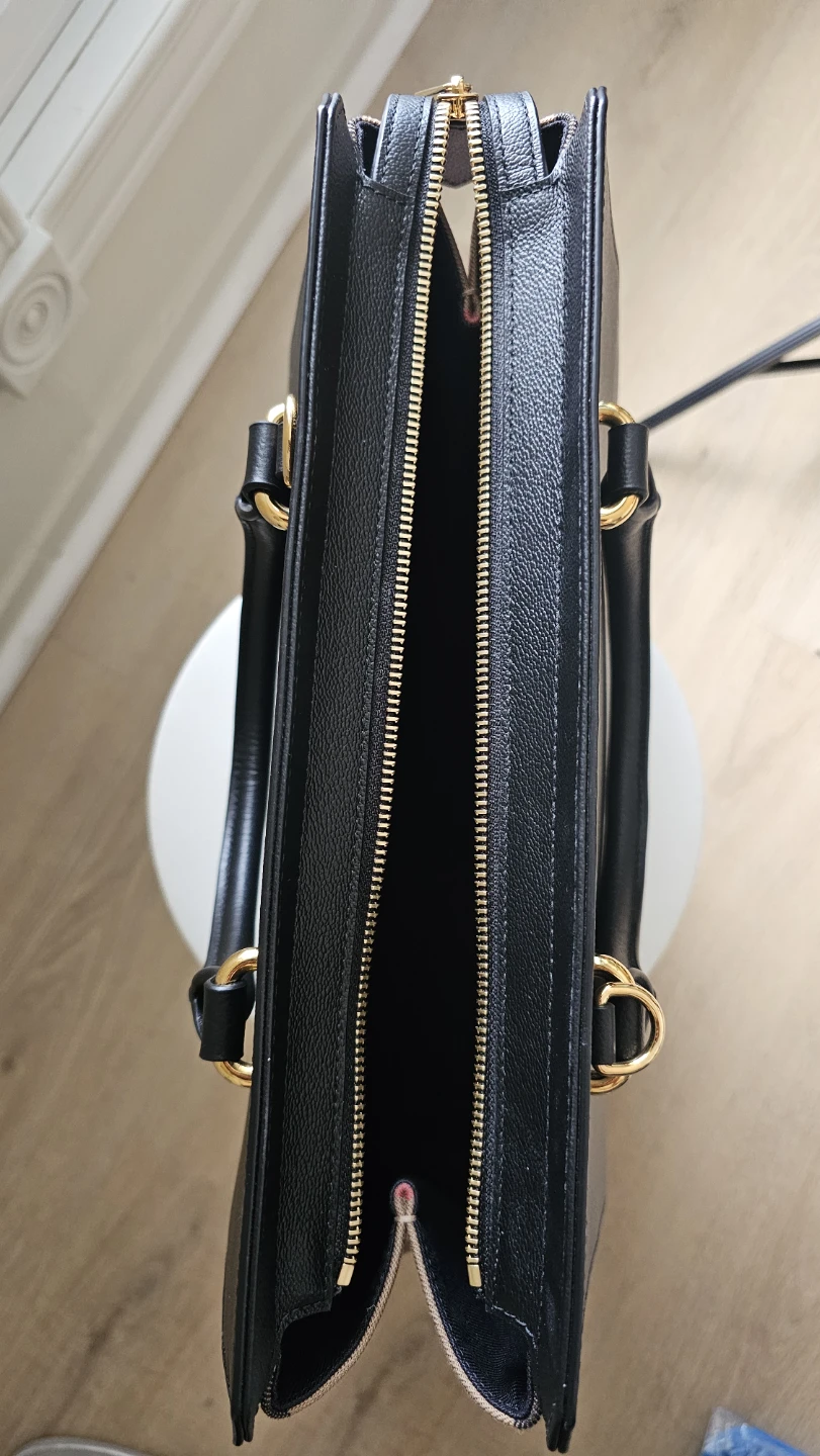 Burberry Black Leather & Canvas Tote Bag with Strap - photo 5