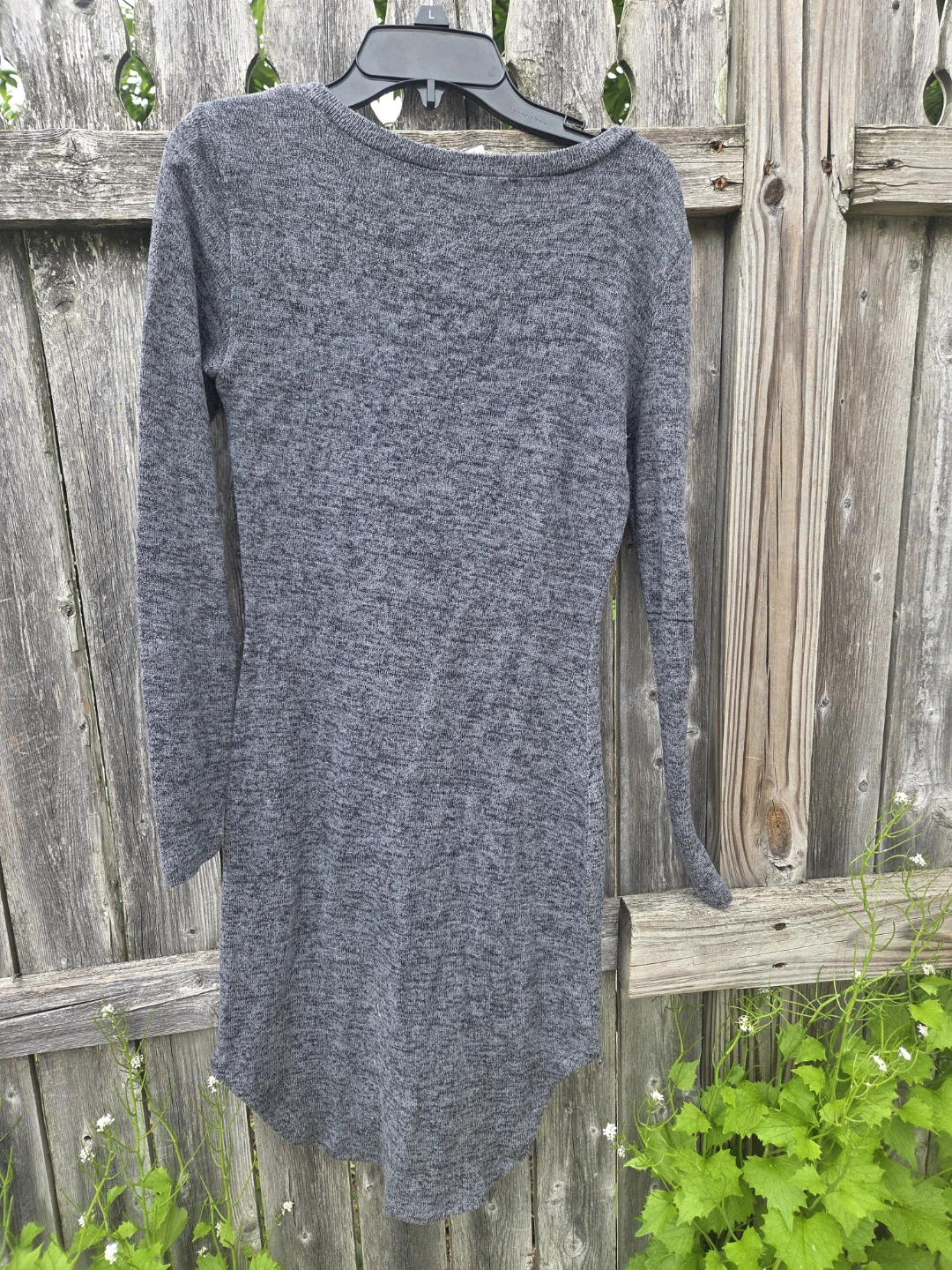 No Comment Gray Long Sleeve Dress Size S - photo 3
