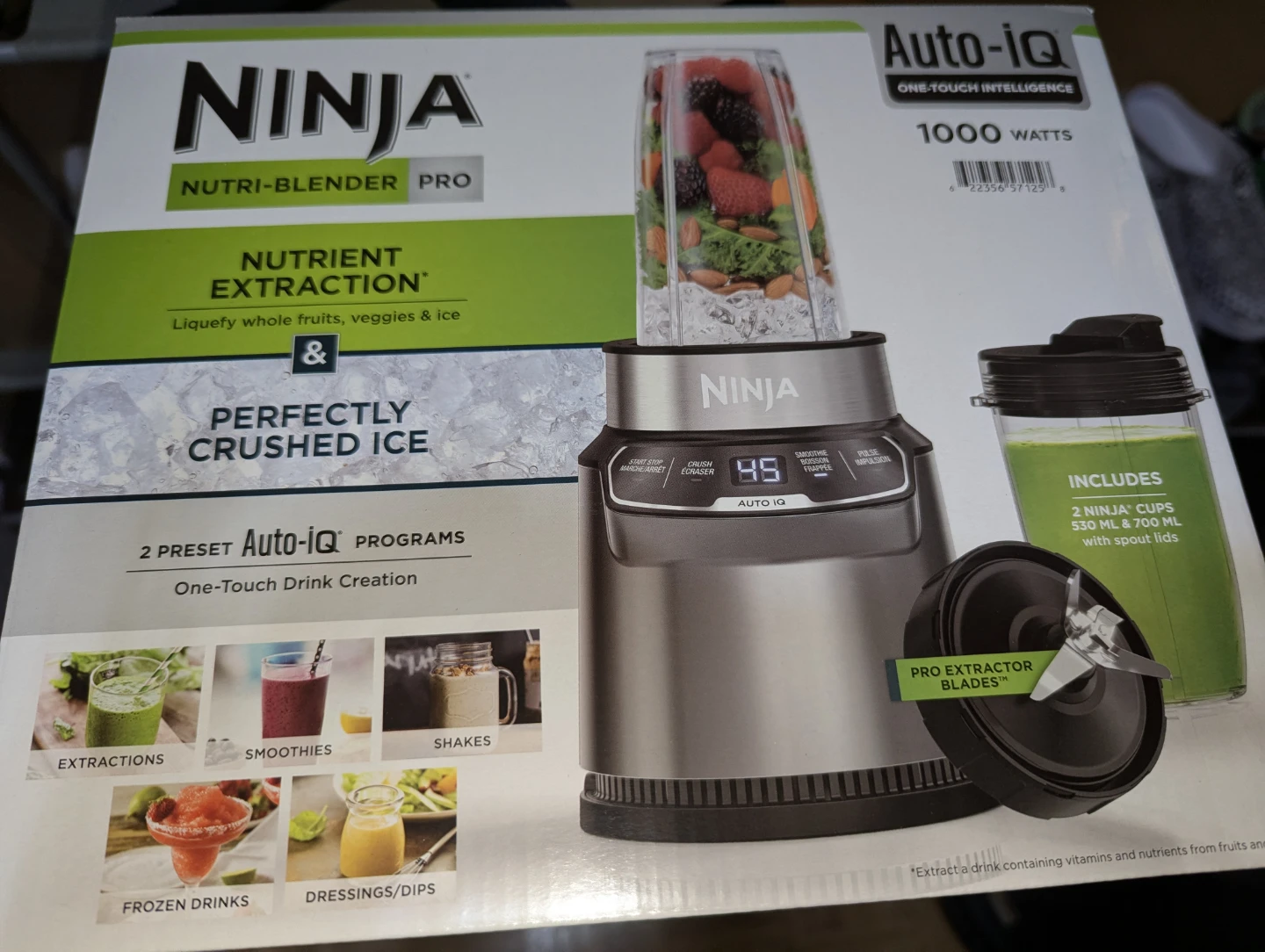 Ninja Nutri-Blender Pro Auto-iQ 1000 Watts