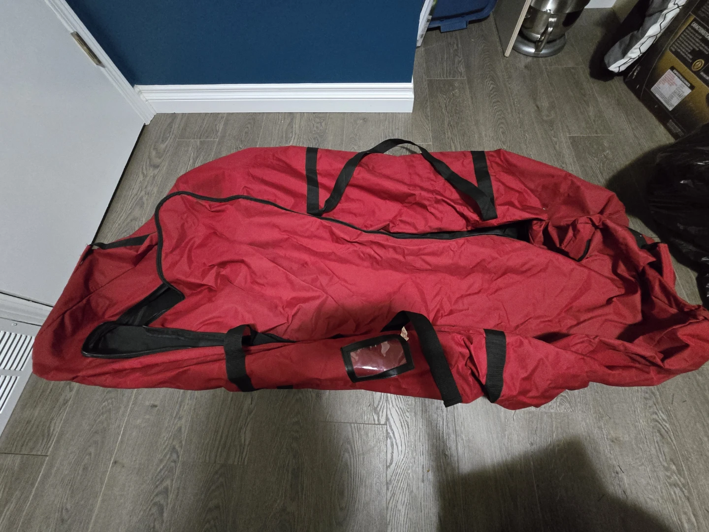 X-Large Red xmas tree bag/Duffle Bag