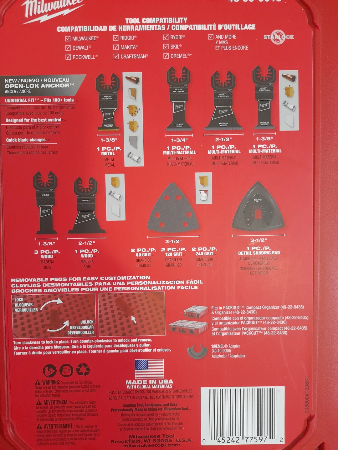 Milwaukee 15-Piece Multi-Tool Blade Set - photo 3