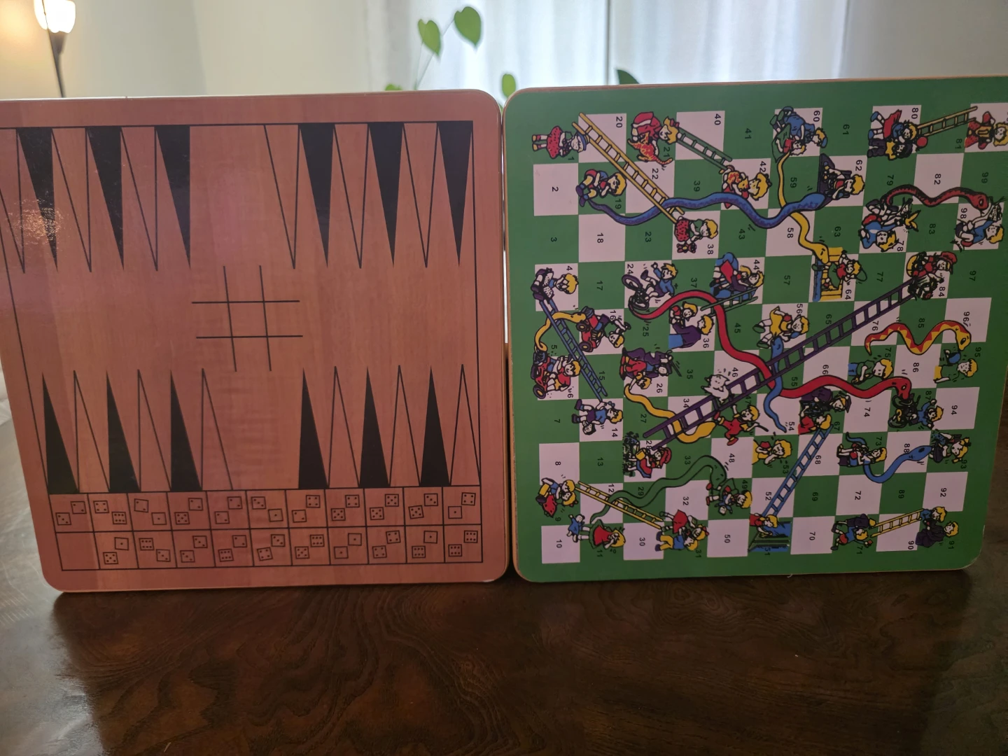 Wooden Game Board Set - Chess, Checkers, Backgammon, Ludo, - photo 2