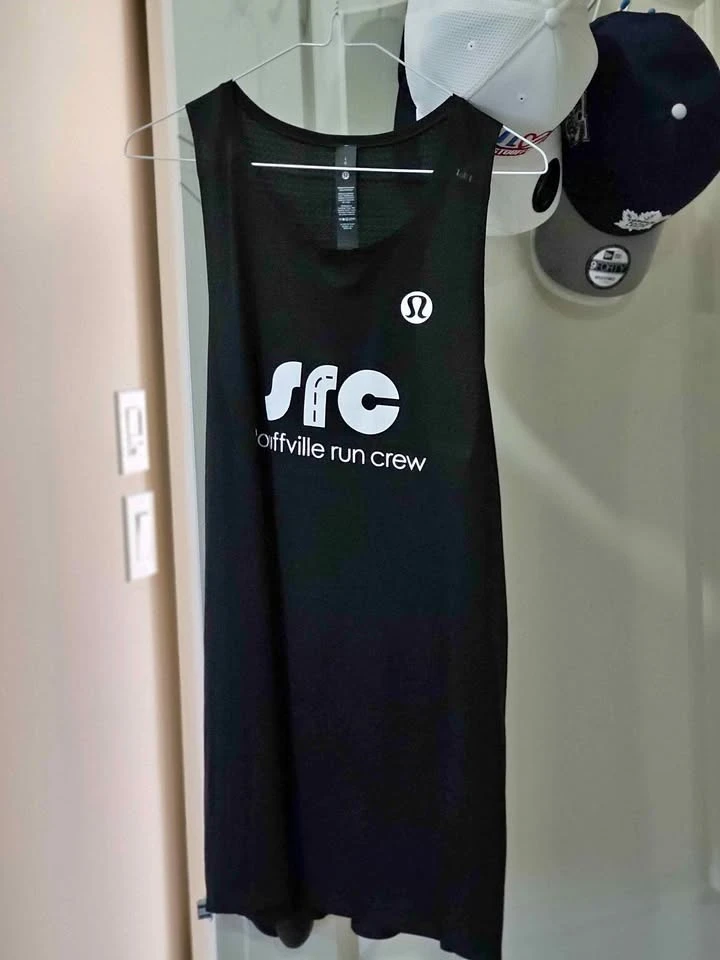 Lululemon Black SRC "Woodville Run Crew" Tank Top