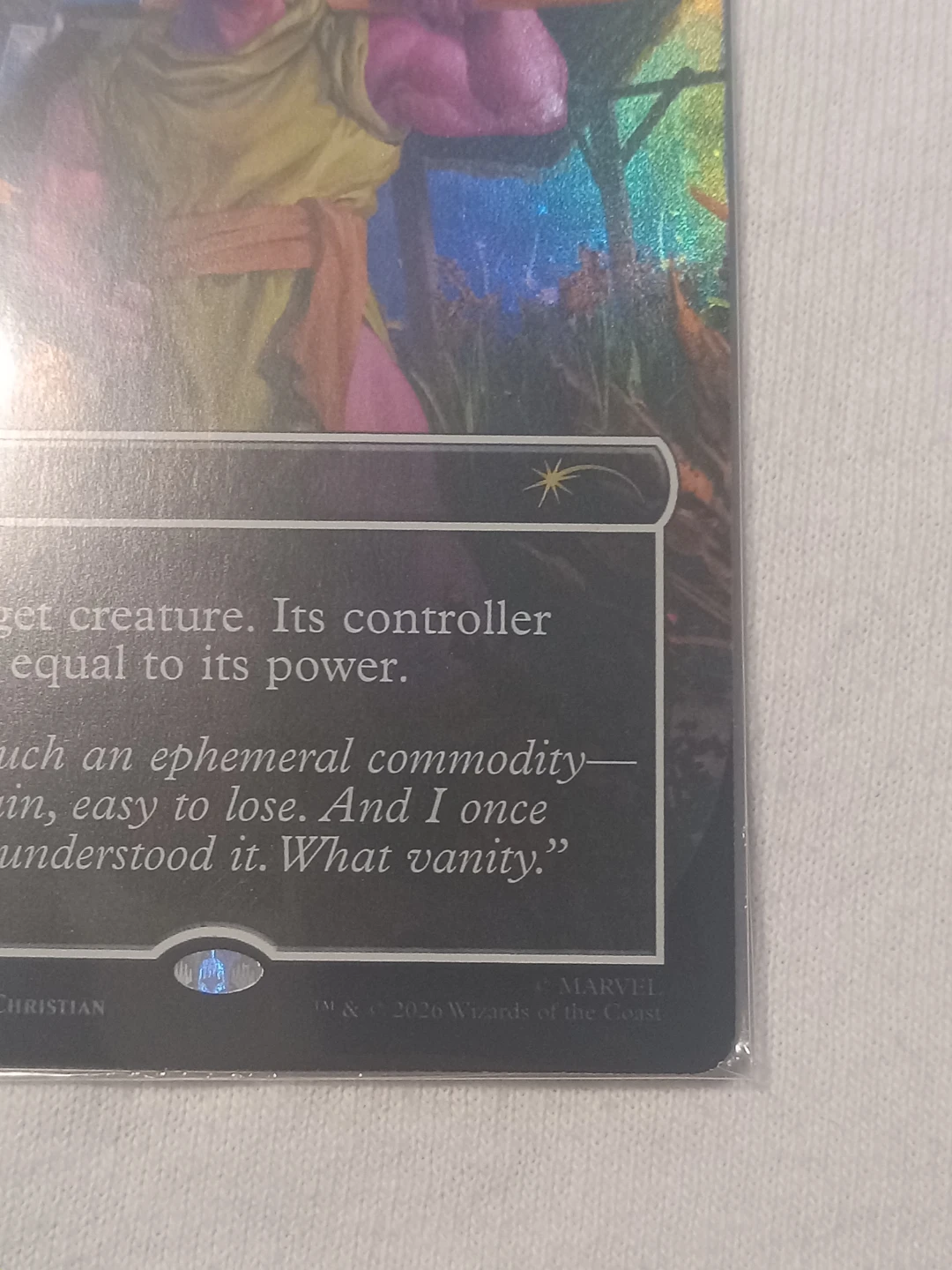 PSA Marvel Thanos Magazine & Magic The Gathering Promo Card - photo 5