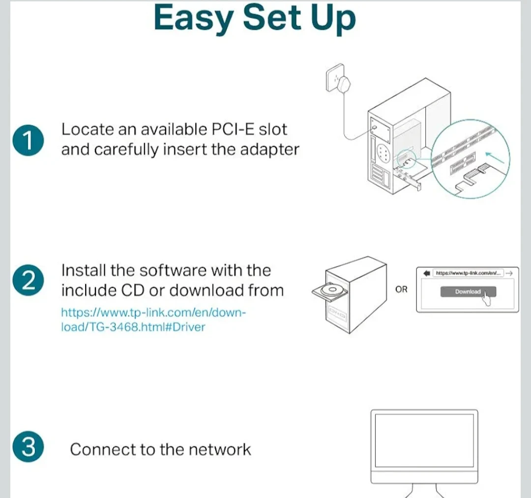 TP-Link TG-3468 Gigabit PCI Express Network Adapter - photo 3