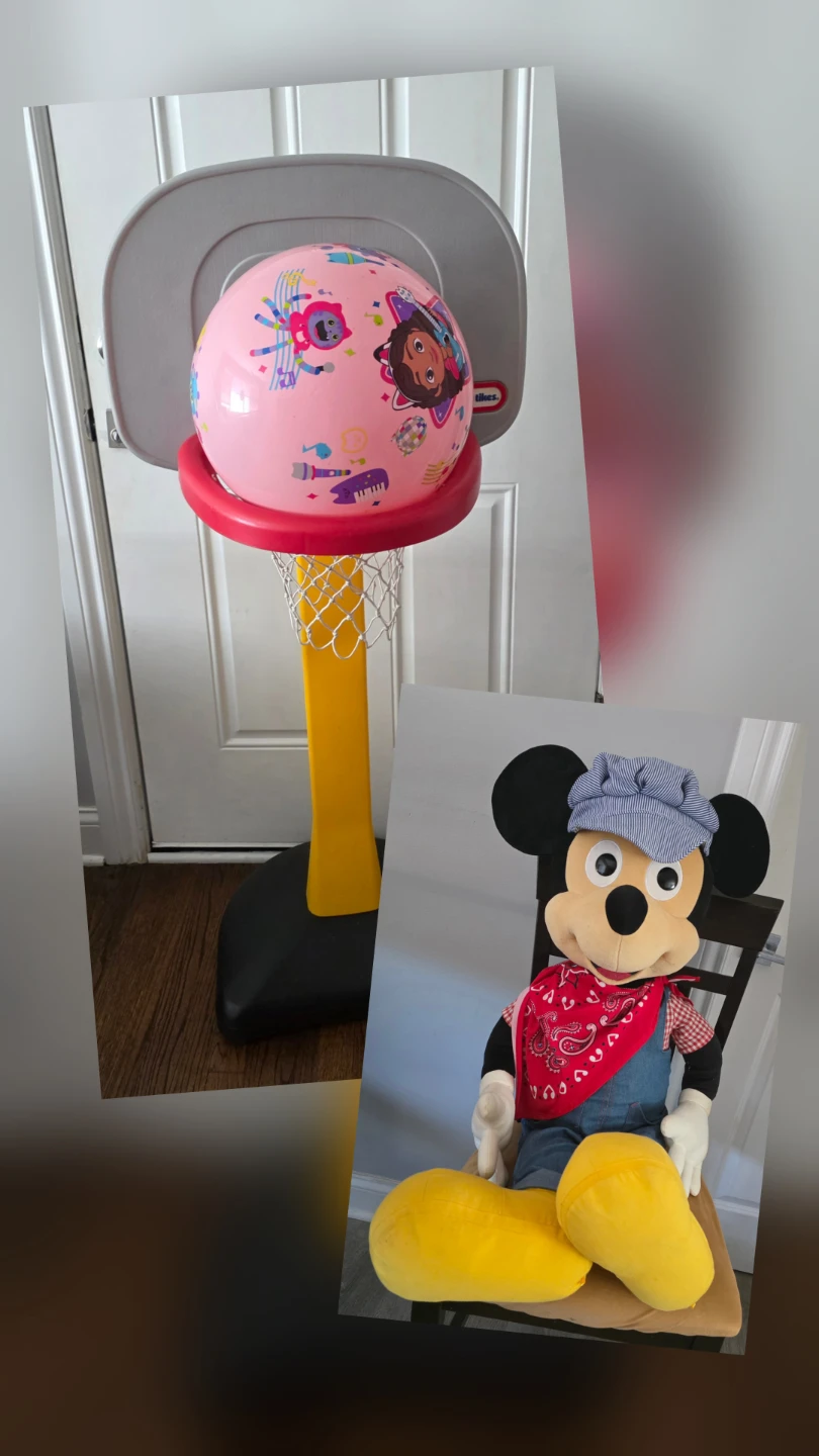 Basketball Hoop Combo with Mickey Mouse and Ball