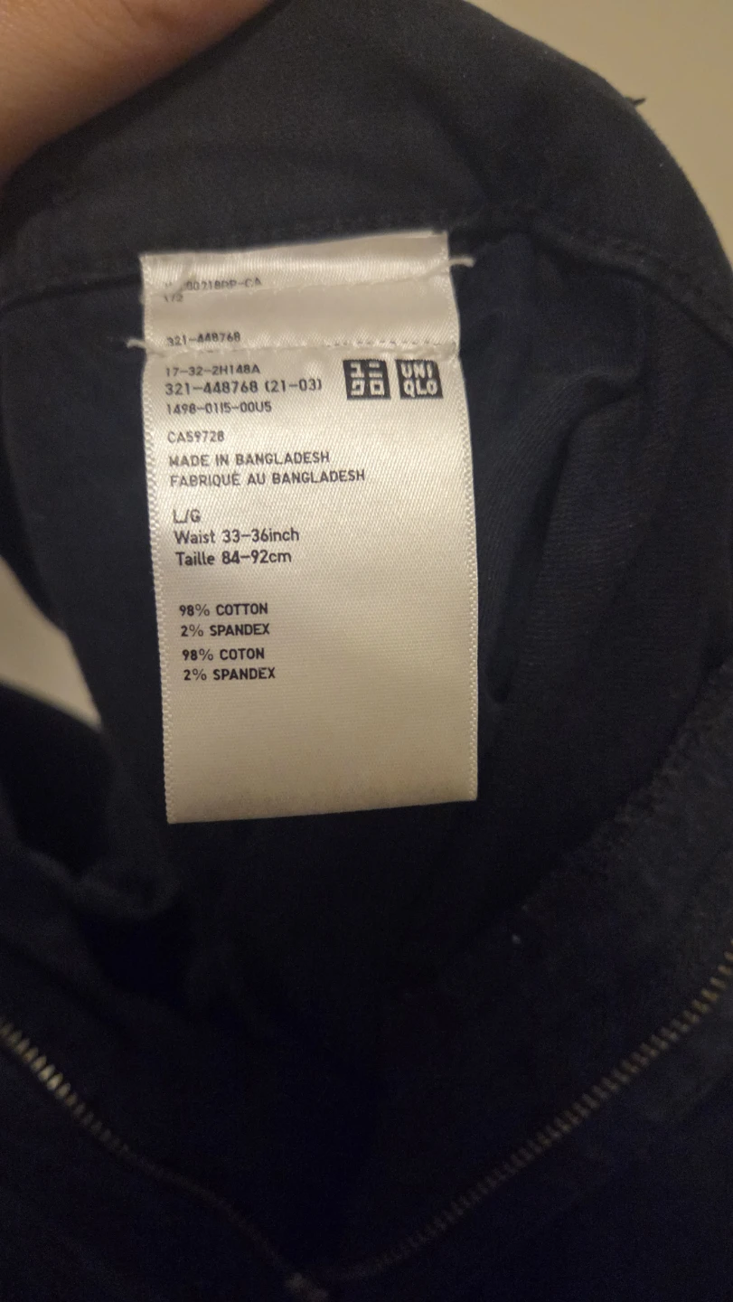 Uniqlo Cargo Pants L Navy - photo 3