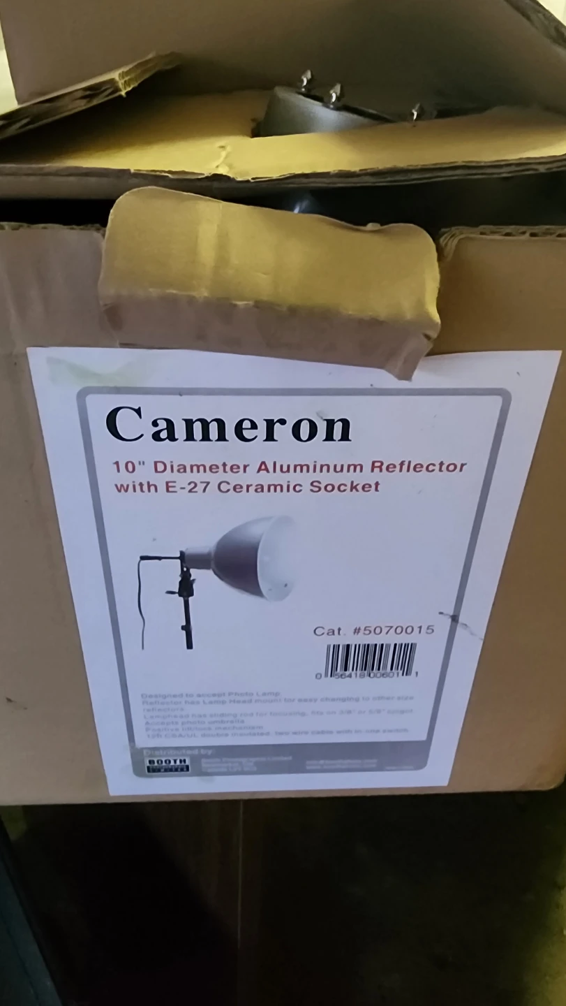 Cameron 10" Aluminum Reflector Lamp Studio Lighting.