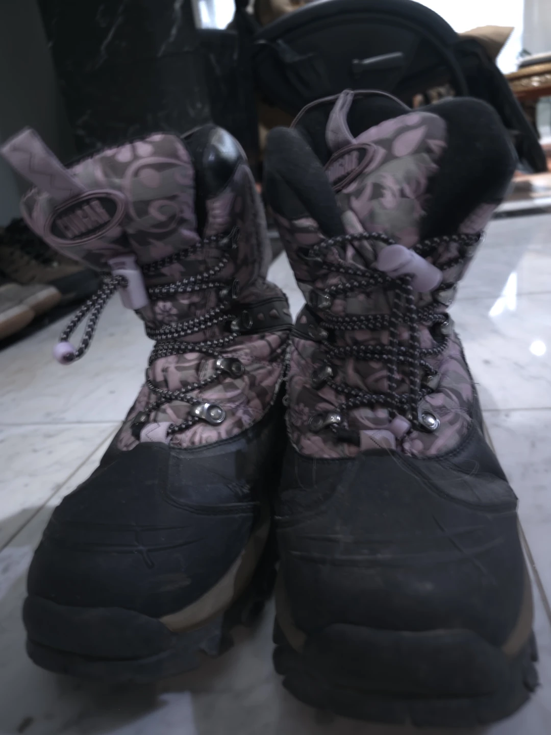 Winter Boots - Pink Floral Pattern - photo 2