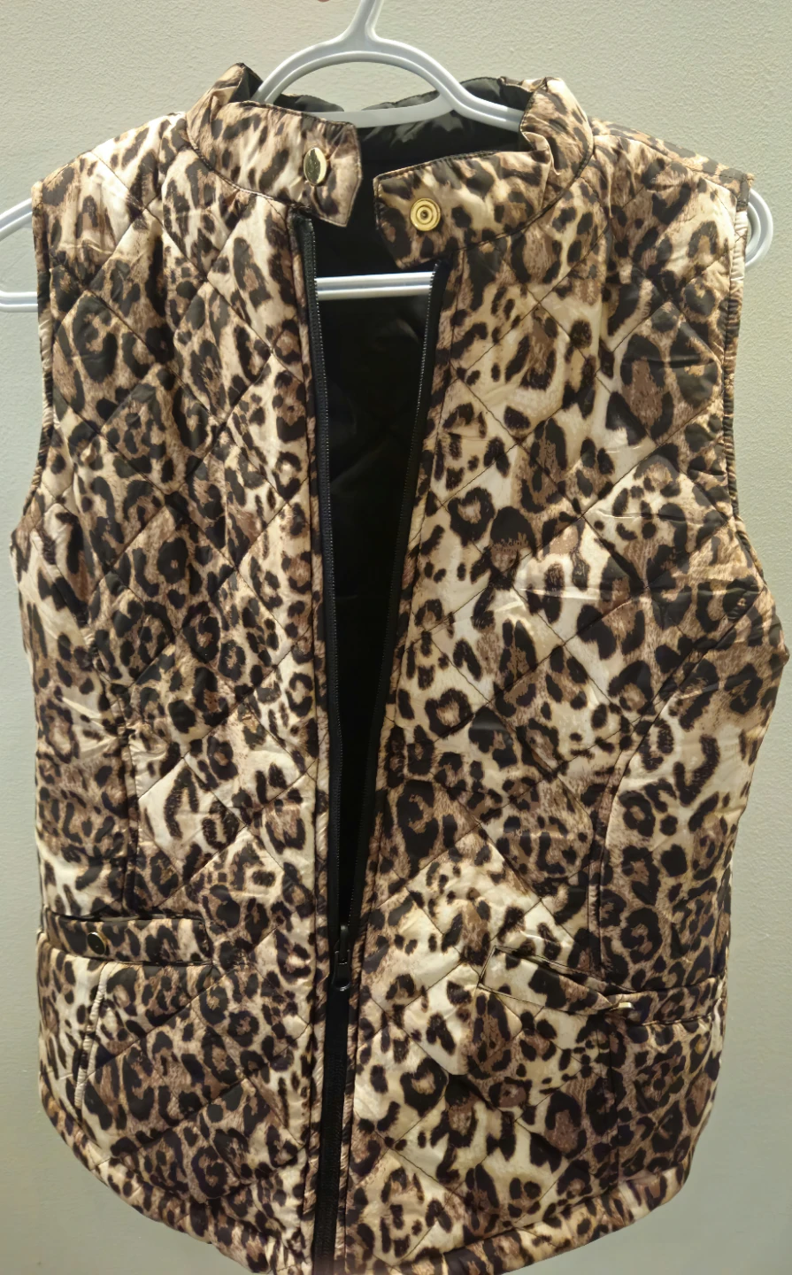 Princess Cruises Reversible Leopard Print Puffer Vest Size S - photo 3