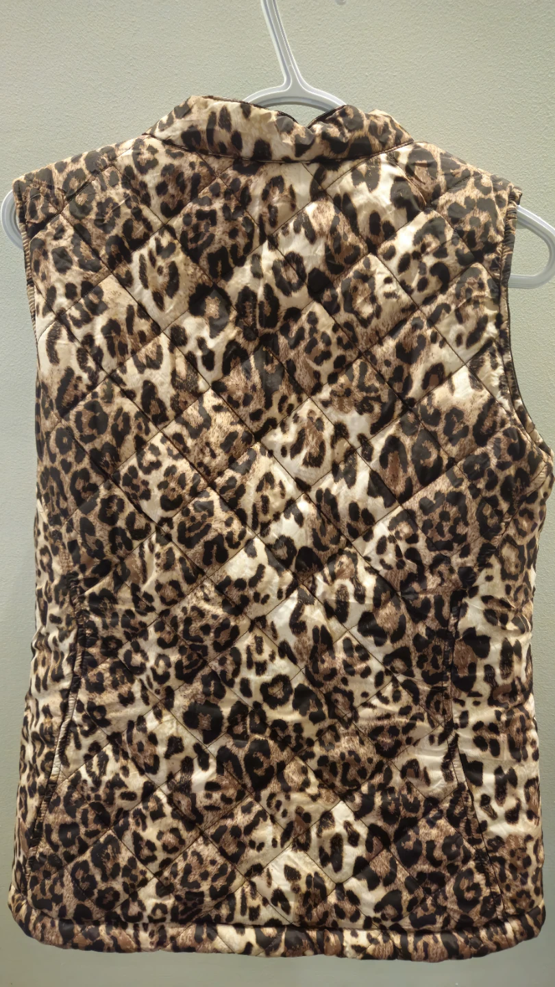 Princess Cruises Reversible Leopard Print Puffer Vest Size S - photo 4