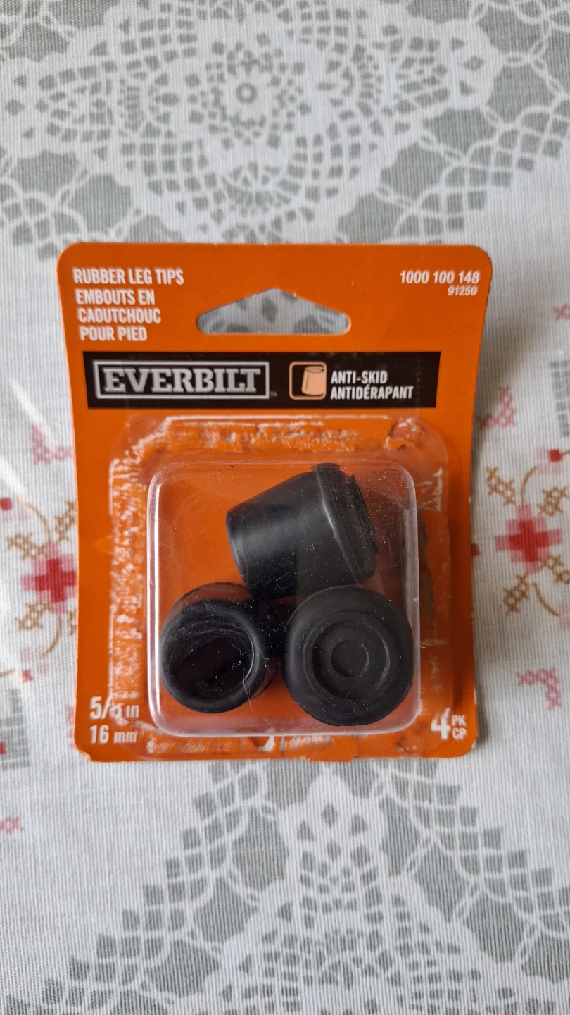Everbilt Rubber Leg Tips 5/8" 3 Pack