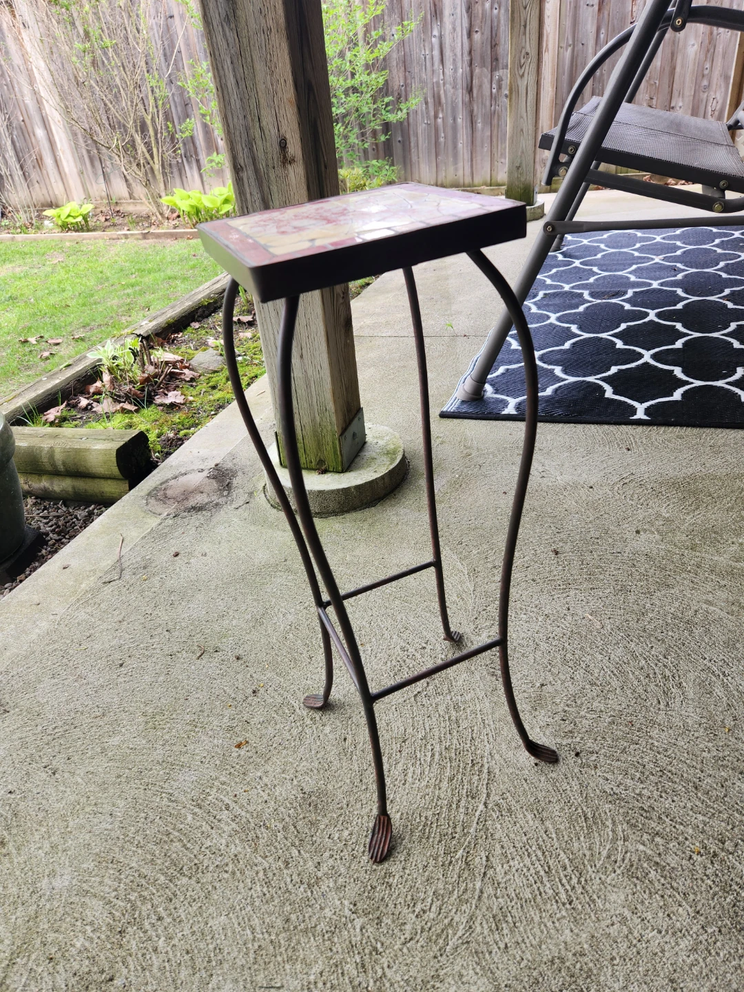 Mosaic Top Plant Stand