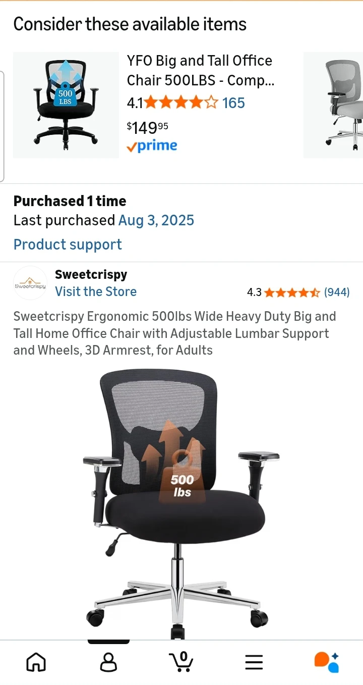 Big and Tall Office Chair - 500 lbs Capacity