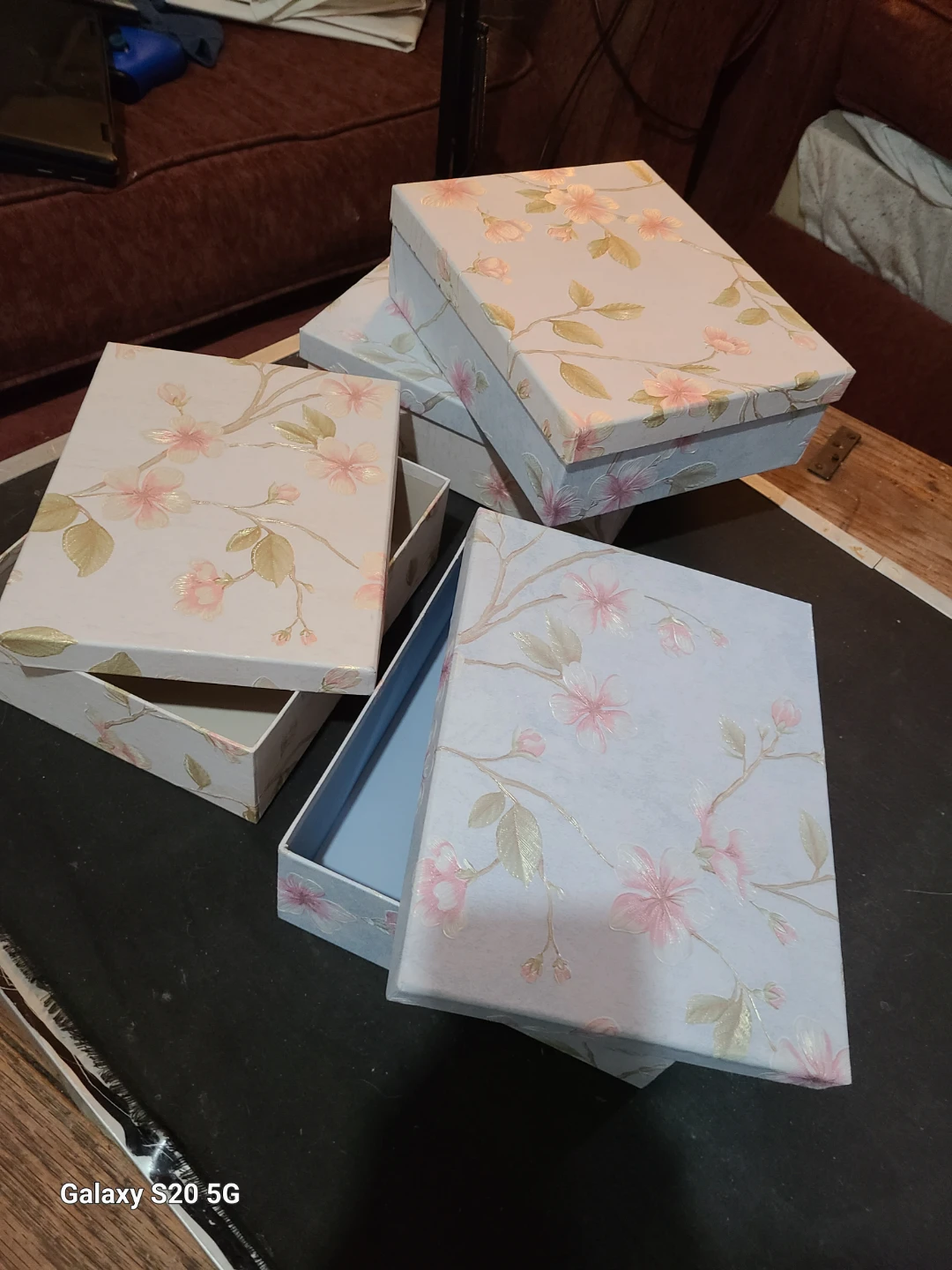 Set of 4 Decorative Floral Gift Boxes - photo 2