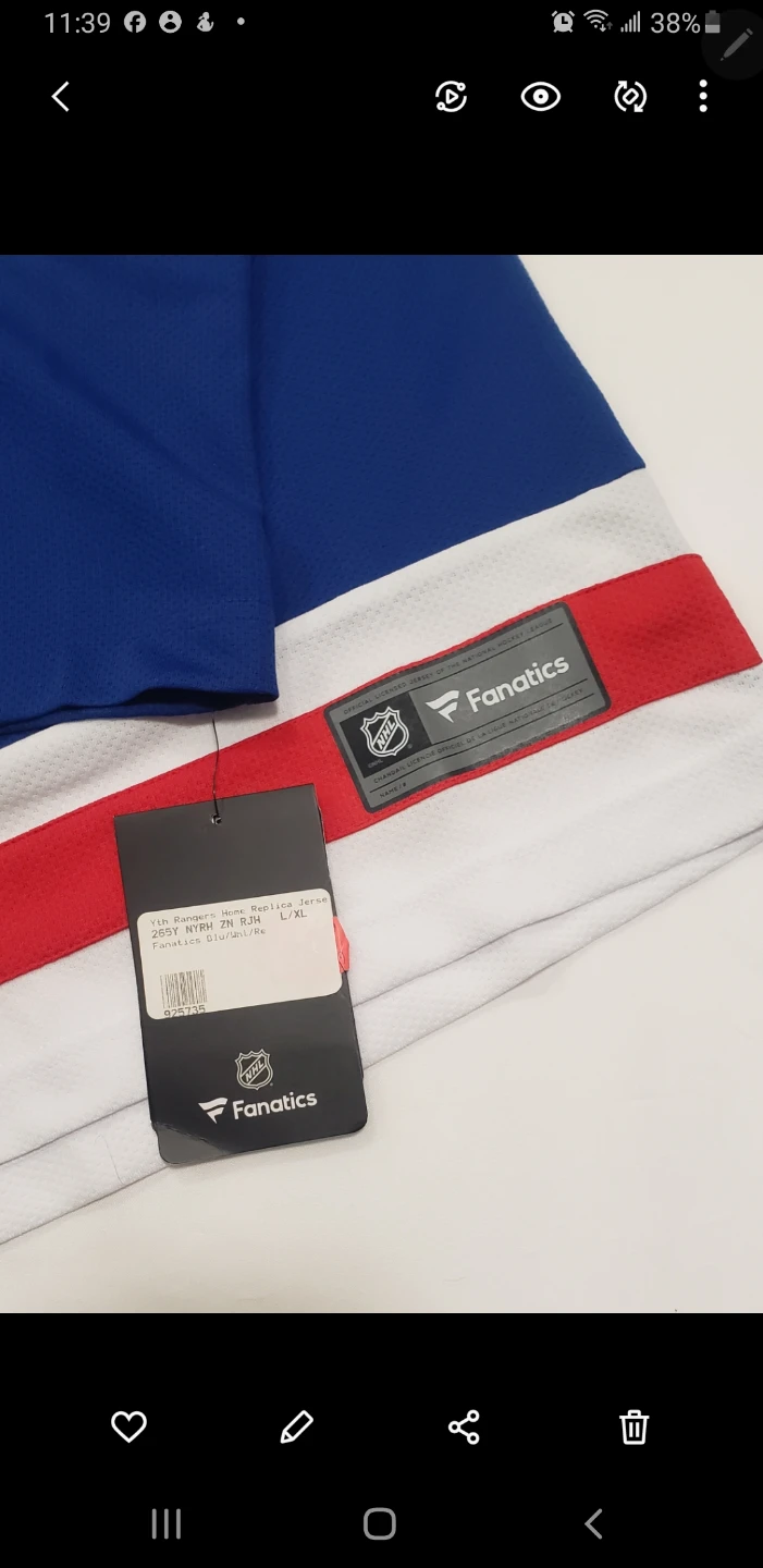 Brand new Rangers NHL Mens Shirt Size L - photo 4