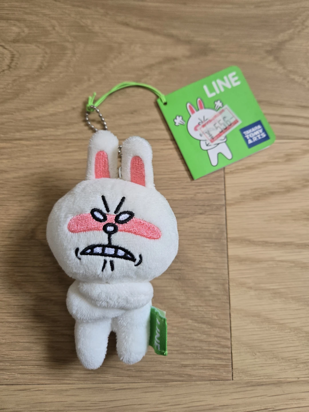 LINE Friends Angry Cony Rabbit Plush Keychain