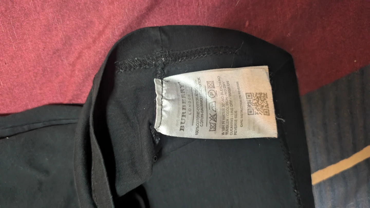 Burberry London Black Cotton T-Shirt Size XL fits like M L - photo 3