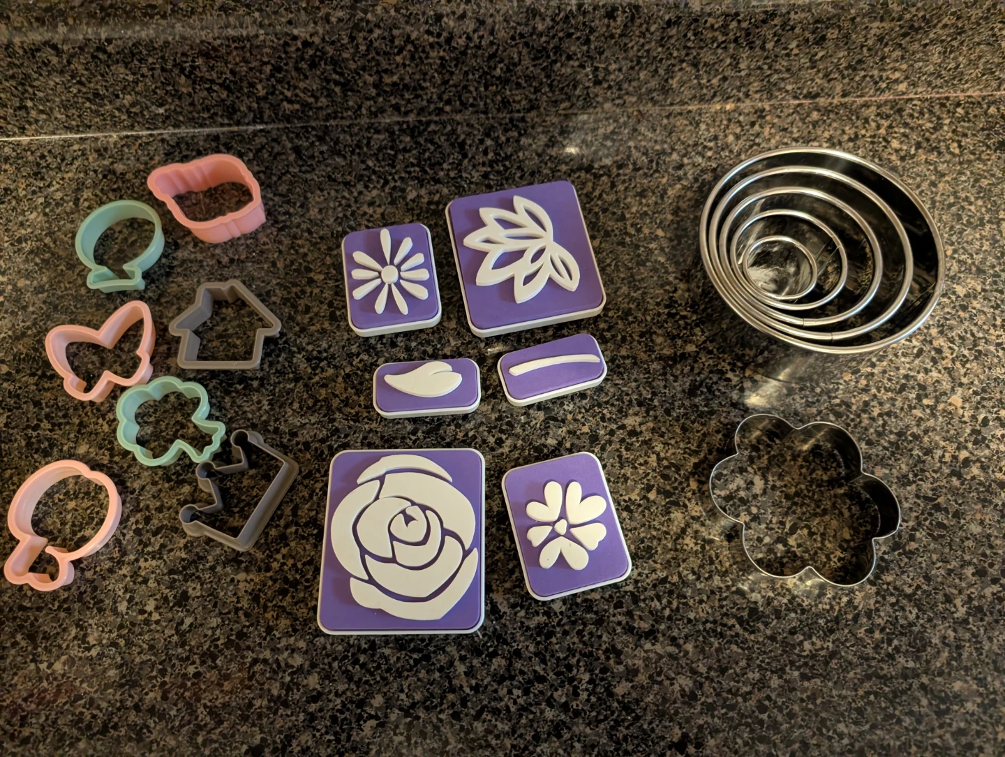 Assorted Cookie Cutters - Flowers, Butterfly, House and More