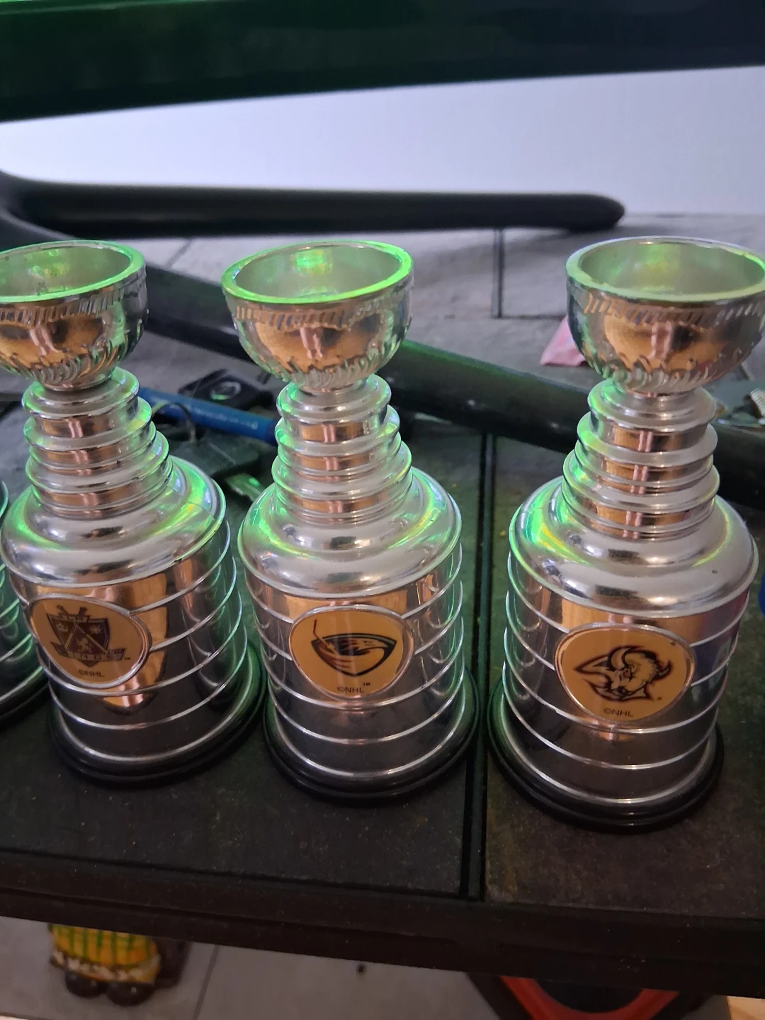 Lot of 5 NHL Hockey Trophies & Montreal Canadiens Zamboni Toy