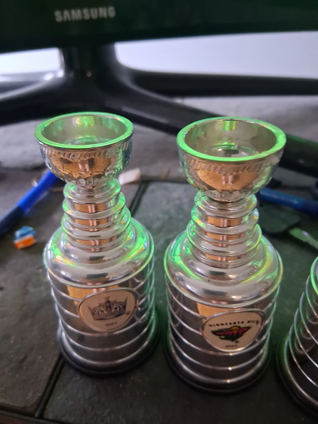 Lot of 5 NHL Hockey Trophies & Montreal Canadiens Zamboni Toy - photo 2