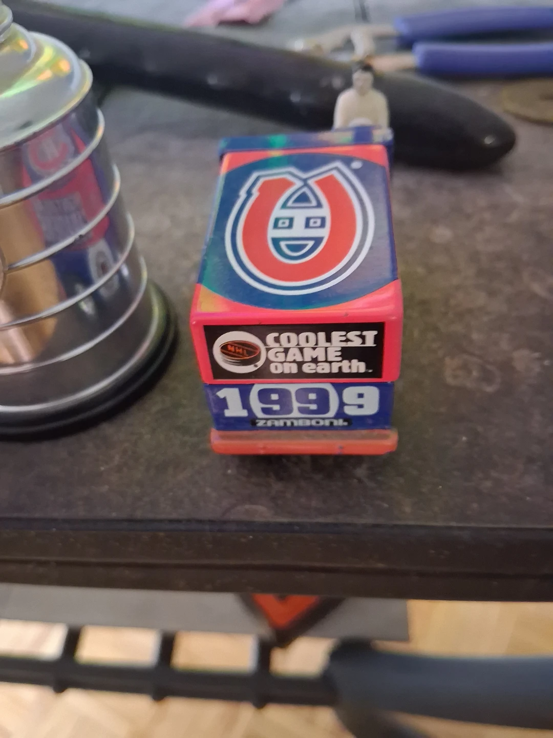 Lot of 5 NHL Hockey Trophies & Montreal Canadiens Zamboni Toy - photo 5