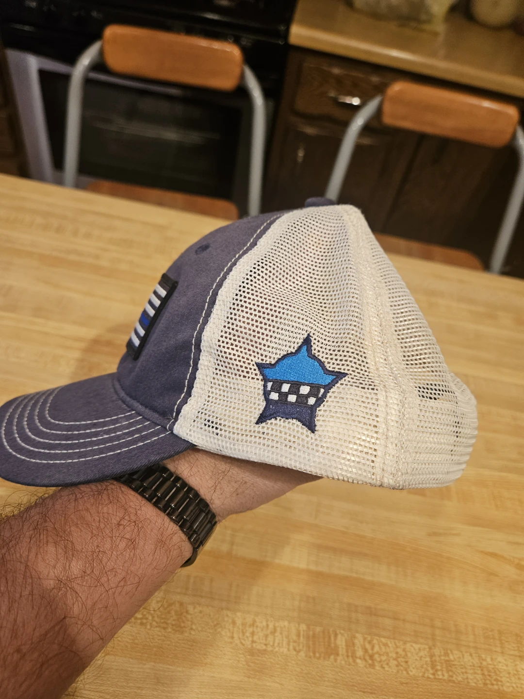 District Trucker Hat - Blue Line Flag - photo 2