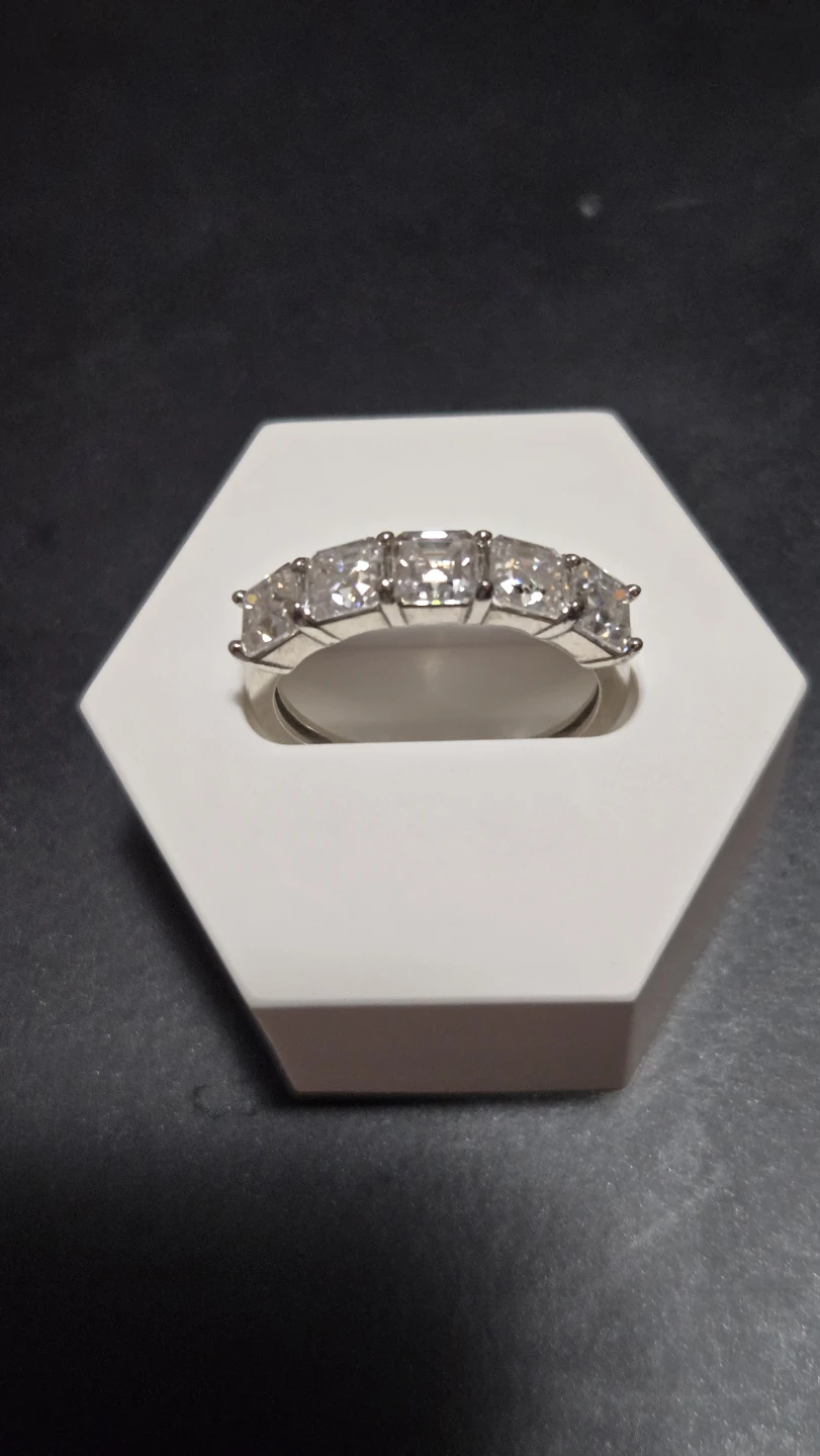 Moissanite Silver Ring