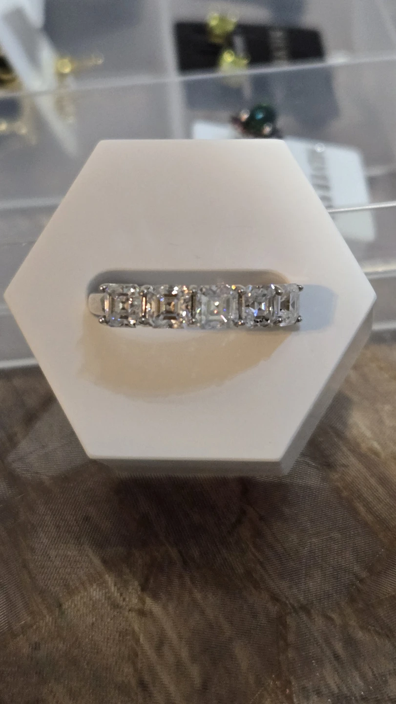 Moissanite Silver Ring - photo 3