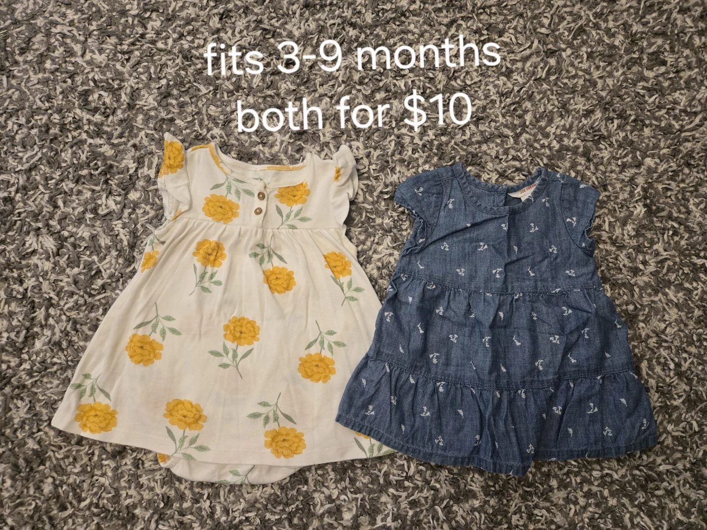 Baby girl 3-9 months 2 dresses