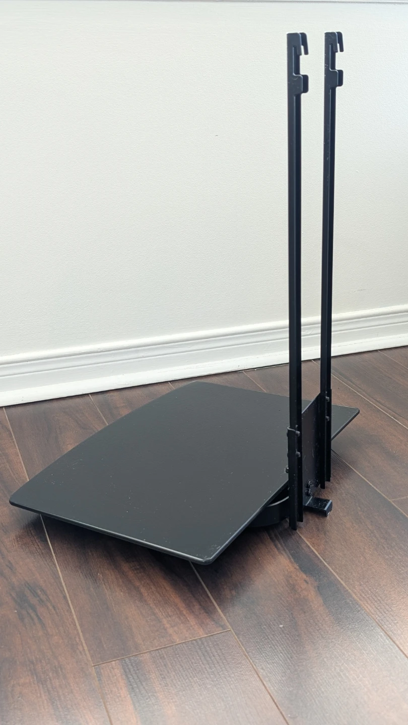 Black Glass TV Wall Mount Shelf - photo 4