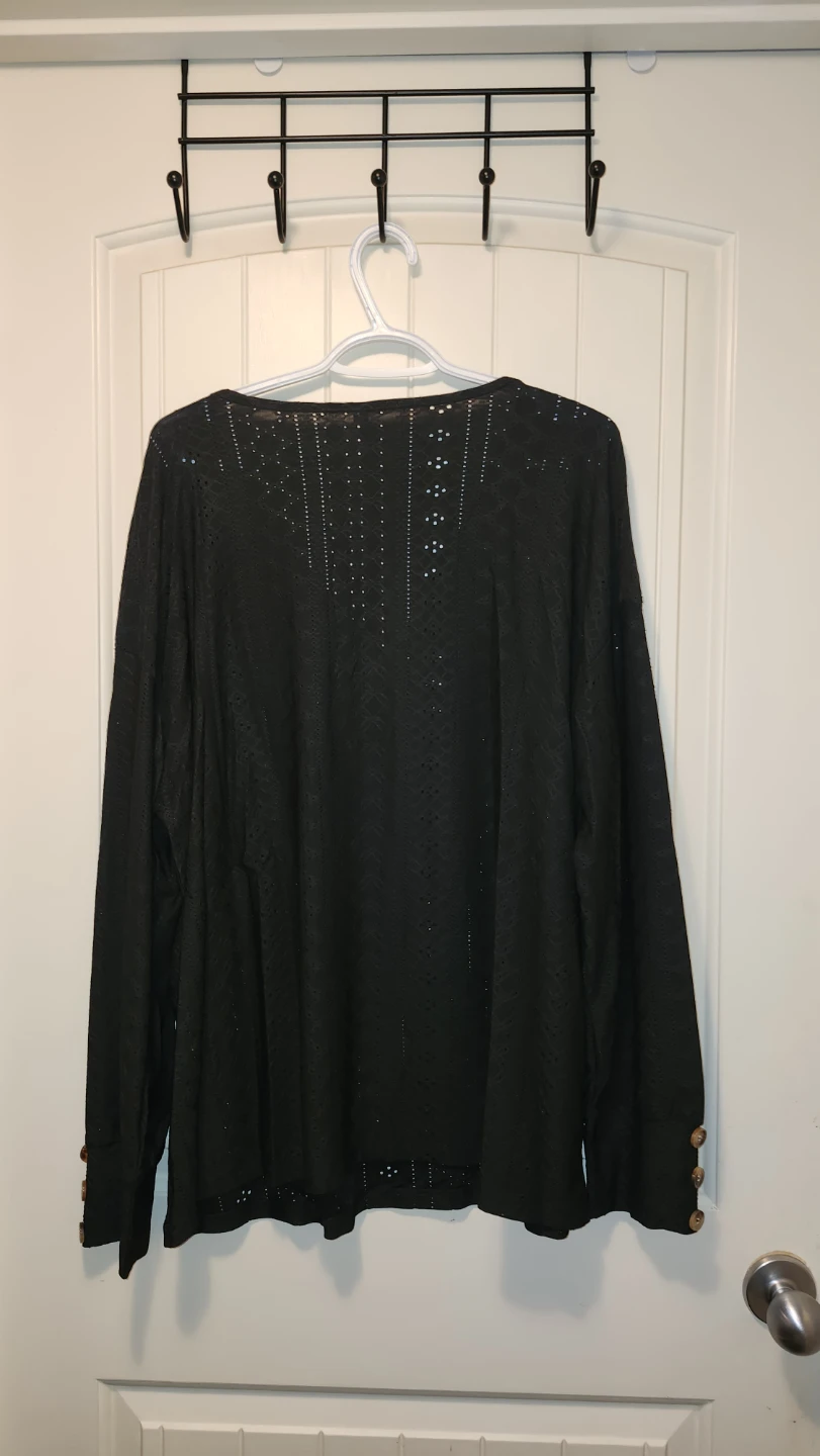 DOKOTOO Black Long Sleeve Sweater - Size 2XL - photo 2