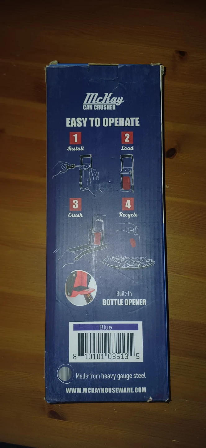 McKay Can Crusher with Built-in Bottle Opener - photo 3