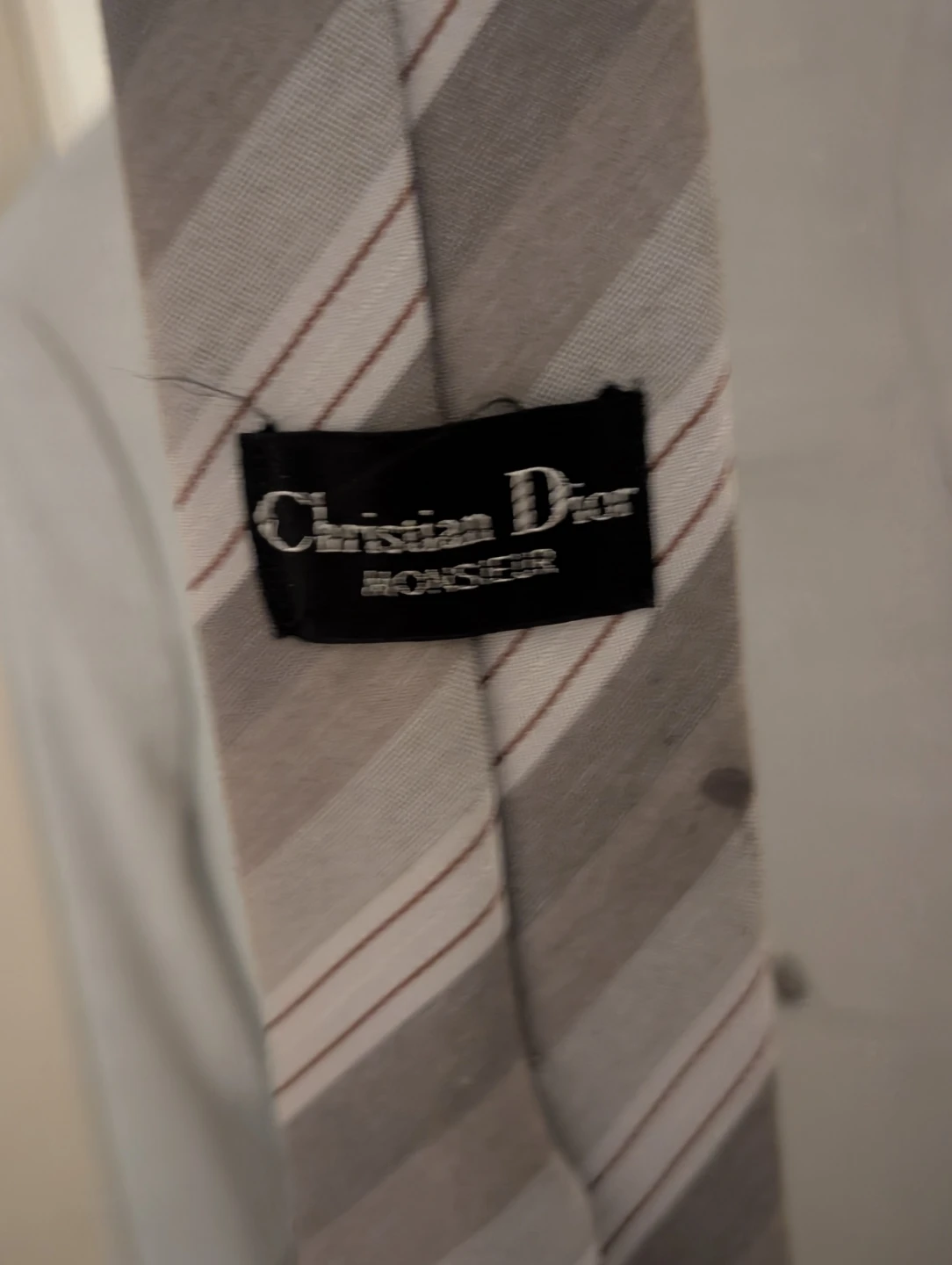 Christian Dior Monsieur Striped Silk Tie