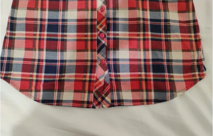 Red Plaid Long Sleeve Shirt - photo 3