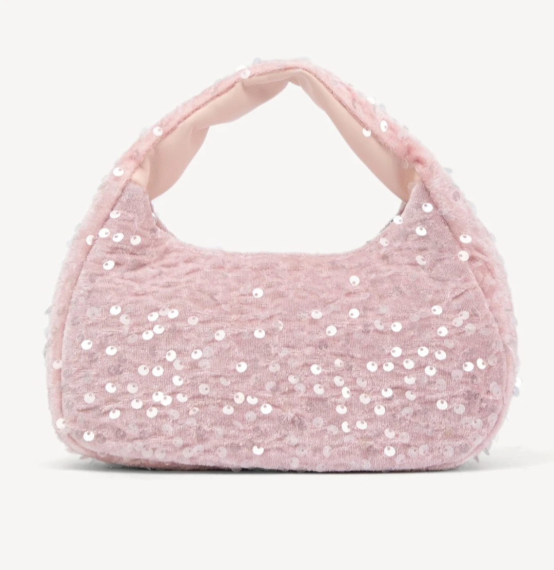 Pink Sequin Fringe Shoulder Bag - photo 5