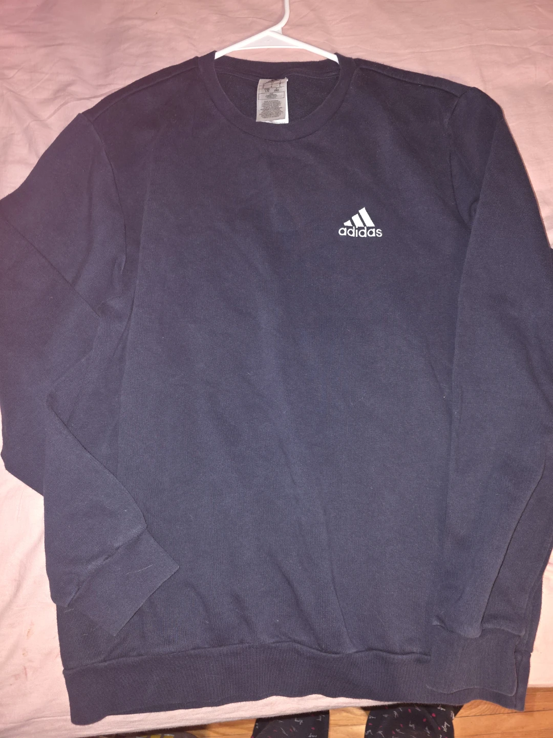 Adidas Navy Crewneck Sweatshirt