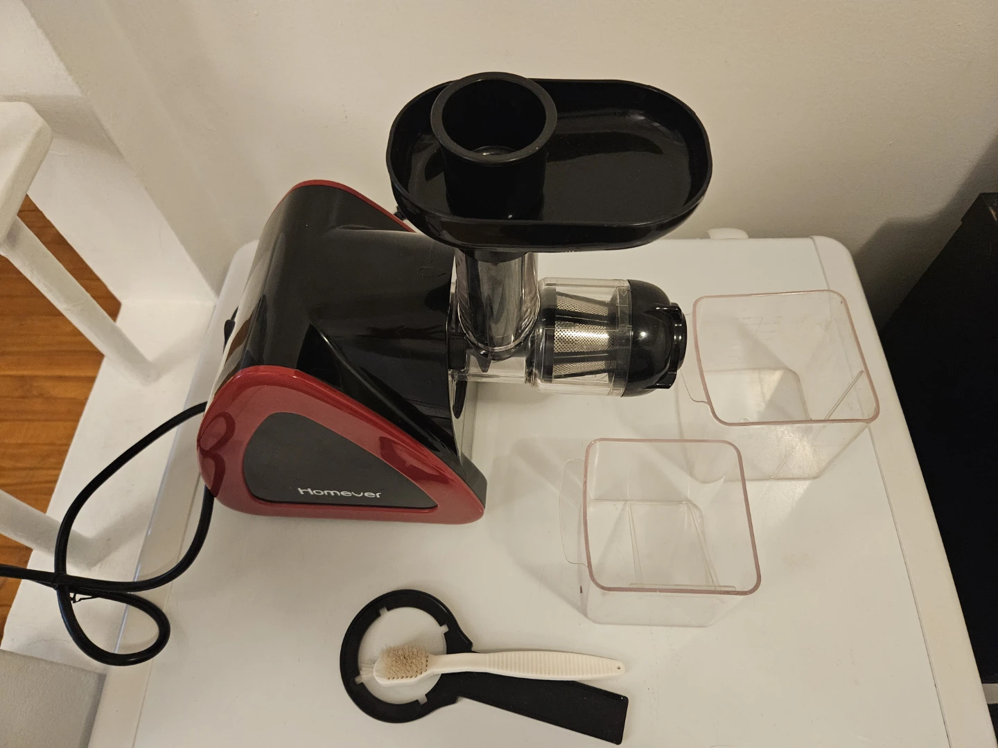 Extracteur de jus Homever noir et rouge - photo 3