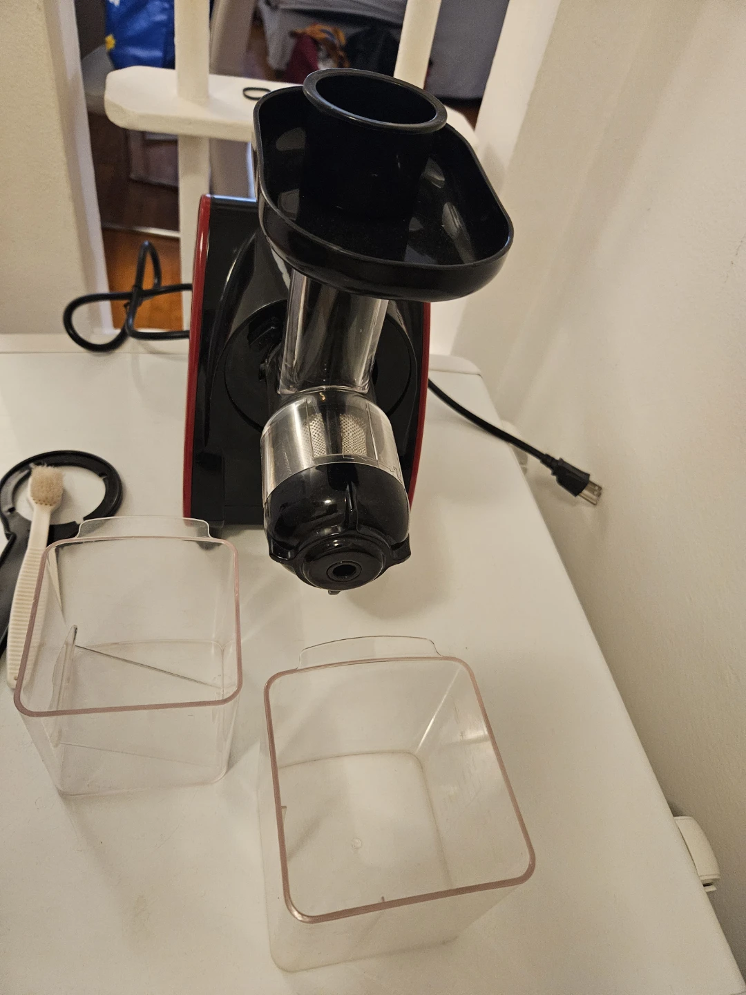 Extracteur de jus Homever noir et rouge - photo 4