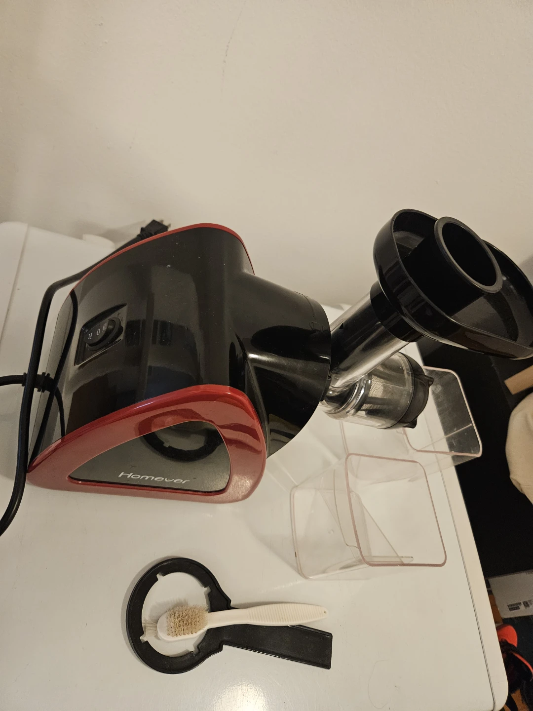 Extracteur de jus Homever noir et rouge - photo 5